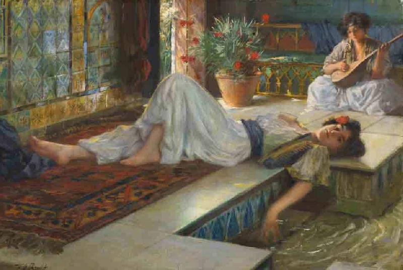 Ferdinand Max Bredt Leisure of the odalisque